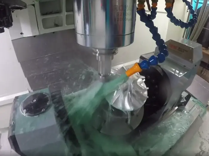 Precision machining with 5-axis trunnion